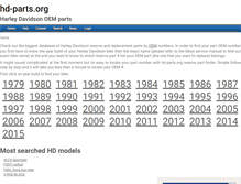 Tablet Screenshot of hd-parts.org